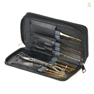 [ Practice Beginners Picking Ready Lockset Professional Tools Leather Locksmith 24 pcs Set Case Lock Stock Unlocking Kit ] with Kits for