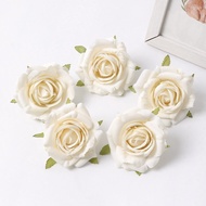 5/10Pcs 7CM Artificial Rose Head Silk Roses Head Home Wedding Car Valentines Day Present Scrapbookin