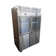 Stainless Steel 4 Door Upright Chiller/Freezer Combination