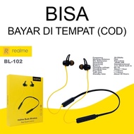 REALME BL-102 HANDSFREE HEADSET EARPHONE TOP QUALITY BLUETOOTH