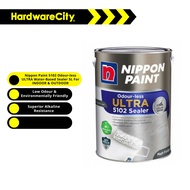 [free Paint Set] Nippon Paint 5102 Odour-less ULTRA Water-Based Sealer 5L For INDOOR & OUTDOOR