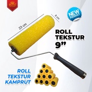 ROLL CAT TEKSTUR MOTIF KAMPROT ROLL 9 INCH TEXTURE ROLLER