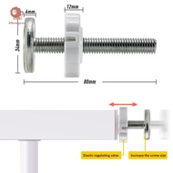 abongsea 1/4pcs White M8 M10 Baby Gate Spare Kit - Pressure Fit Spindles & Screw Bolts For Safety Ga