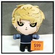 冇紙牌 特價 One-Punch Man 一拳超人 傑諾斯 GENOS 杰諾斯 毛公仔 吊飾 17.5x9cm 2020年出品