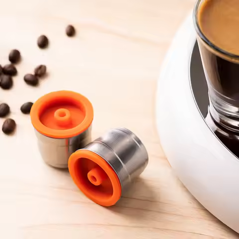 Reusable Coffee Filter For Illy Y3.2 Stainless Steel Refillable Cafe Capsule Pod Cup With Silicone C