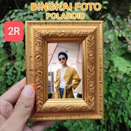 2R POLAROID FRAME 2R GOLD CARVED FRAME/