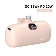 【Malaysia Stock】KUULAA 5000mAh PowerBank Mini 20W/18W Fast Charger Power Banks Portable 12V/1.67A Fa
