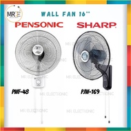 Pensonic / Sharp / Khind 16" Wall Fan with 3 Speed Kipas Dinding Sharp / Pensonic / Khind (PWF-48/PJW-169/WF1602SE)