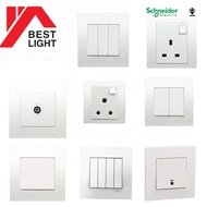 SCHNEIDER VIVACE 13A/15A/20A/BELL/AUTOGATE SERIES SWITCHES SOCKET (WHITE)