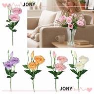 JONYPH Eustoma Artificial Flowers, Multicolor 3 Heads Simulation Lisianthus Flower, Creative Silk Pe