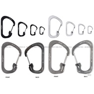 NITE IZE Durable Stainless Steel Locking Utility Carabiner Secure stainless steel wire gate with sli