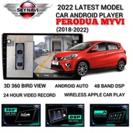 PERODUA MYVI 2018 -2023 Android Player 3D 360 BIRD VIEW + 4SIDE DVR RECORD ANDROID PLAYER