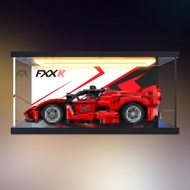 [Model Display Box] Back Light Transparent Box Suitable for Lego 42212 Ornaments Model Handy Ferrari
