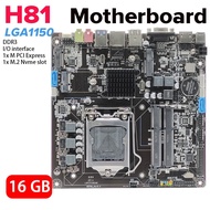 H81 Gaming Motherboard LGA1150 PC Motherboard 4/5th Gen B3.0/VGA/HDMI-compatible/RJ45 SATA M PCI Express M.2 Nvme 1000Mb