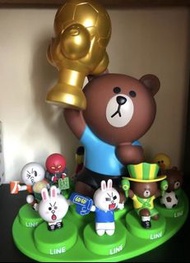 7-11 LINE FRIENDS 足球世界盃 公仔印章