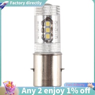 80W BA20D H6 White 16 LED Motorcycle MotorBike/Moped/ATV Headlight Bulb