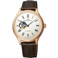 ORIENT Womens RK-ND0003S (Classic Semi-Skeleton Womens) Round Watch Brown Stainless Analog Self-Wind
