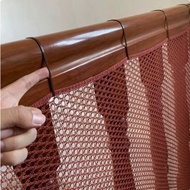 全城熱賣 - 樓梯防護網--兒童扶手防墜網欄杆安全網嬰兒門護欄網【紅木色】高60釐米長100釐米（下單後聯絡客服確認尺吋）#H099101023