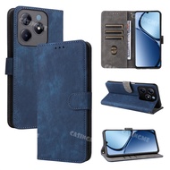 Realme C61 2024 Flip Matte Leather Casing For Realmi C61 4G C63 Realme C61 RealmeC61 C 61 61C 4G 5G 
