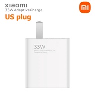 [HKJUS] ที่ชาร์จ33W Xiaomi ค่าเทอร์โบของแท้ EU US Cargador Usb Type C สายเคเบิลอะแดปเตอร์ Redmi Note