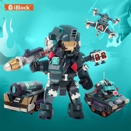 Iblock Urban Dream Hero Special Team Building Blocks Educational Assembling Ornaments Gift Toys/iblo
