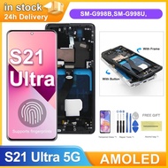 S21 Ultra AMOLED Screen with Fingerprints for pantalla Samsung Galaxy S21 Ultra 5G G998B/DS Lcd Disp