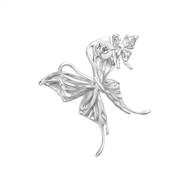 ต่างหูเงินแท้ S925 รุ่นผีเสื้อตัวน้ำ YVMIN ของขวัญวันเกิด ต่างหูแฟชั่นสำหรับผู้หญิง ดีไซน์ดั้งเดิม ไ