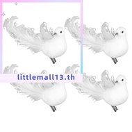 [WHOOPS]4 Pack of Artificial Doves Foam Doves Peace Doves for Wedding Decorative