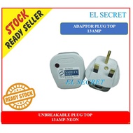 UNBREAKABLE PLUG TOP 13AMP-NEON