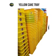 YELLOW CAKE TRAY / BREAD TRAY /PLASTIC CAKE TRAY /BAKERY TRAY / TRAY KUNING