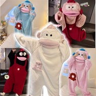 Funny Fish Monster Onesie Pajamas -Novelty Cartoon Onesie , Adult Cosplay Costume Tv Movie Oversized