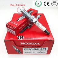 (4 ชิ้น) เดิม 12290-R41-L01 DILZKR7A11GS หัวเทียนอิริเดียมคู่ DILZKR7A11GS สำหรับ Honda 12290 R41 L0