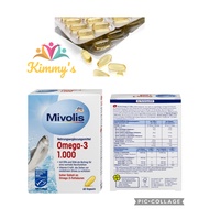 Omega 3 Mivolis Fish Oil - Domestic Germany - 60 Tablets
