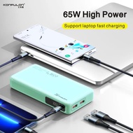 KONFULON Power Bank 20000mAh 65W Fast Charger Portable External Auxiliary Battery Large Capacity Powerbank for iPhone Xiaomi 12