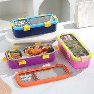 Microwave Lunch Box Compartment Office Worker Lunch Box Temperature Resistant Lightweight Students W