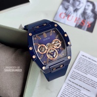 Guess Phoenix Multifunction Quartz Watch Blue Case Blue Silicone GW0203G7