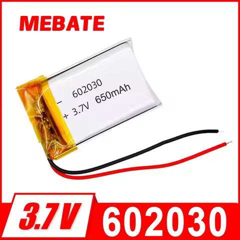 602030 Lithium Battery 650mAh 3.7V Li-ion Polymer Rechargeable Batteries for Bluetooth Headset Speak