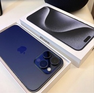 Iphone 15 Pro Max 512GB 藍色（靚盒靚機身）全新叉電線+透明保護套