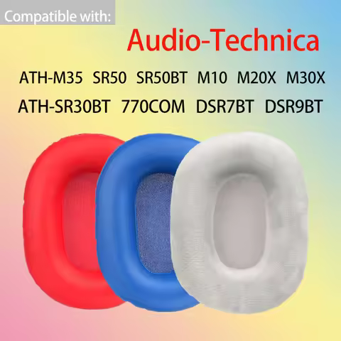 Earpads for Audio-Technica ATH-M10 M20X M30X M35 SR30BT SR50 SR50BT Headphones DSR7BT DSR9BT 770COM 