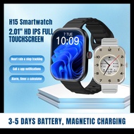 H15 Bluetooth Smart Watch with Message Reminder & Sleep Monitoring - IP68 Waterproof & 100+ Sport Mo