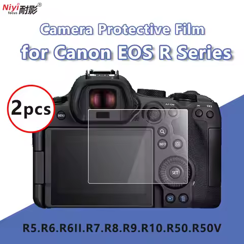 2x Camera Glass Film for Canon EOS R RF R6 R7 R8 R9 R10 R50 R6II RP Protective Tempered Screen Prote