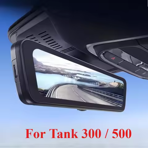For Tank 300 500 H8 8.2" 1080p Dash Cam for Cars Streaming Media Rearview Mirror Dash Recorder, Driv