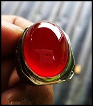 Natural Batu Akik Bacan Obi Merah Super Size Kantoran Mumbul Terbaru