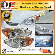 Perodua Alza Head Lamp Chrome 2010-2021 Orange Lampu Depan Alza 2010-2021 2PCS/SET (Kiri +  kanan)