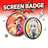 Anime Merch E-Badge Smart AI Electronic Bluetooth  gift Connection Animation Peripheral Badge Dynami