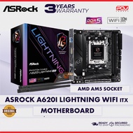 ASROCK A620I LIGHTNING WIFI ITX AM5 MOTHERBOARD (3 YEARS WARRANTY)