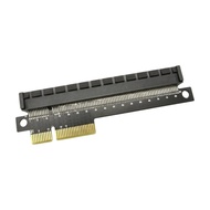 WR Gold Tone Contact PCIe PCIe 4X to 16X Slot Card 4X to X16 Full Length Slot Card for Desktop PC Ha