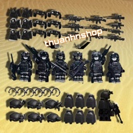Lego Character mini swat Army Special Task Many Equipment