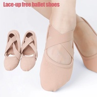 【Fast-selling】 Ballet Dance Shoes Sneakers For Girls Ballerina Flats Kids Ballet Slippers Girl Soft Practice Shoes Single Shoelace
