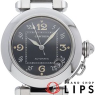 卡地亞 Pasha C 系列腕錶，Pasha C 日期顯示款，型號 W31043M7，附原廠錶盒，不鏽鋼材質，男士腕錶，黑色，拋光處理，成色極佳 [二手]